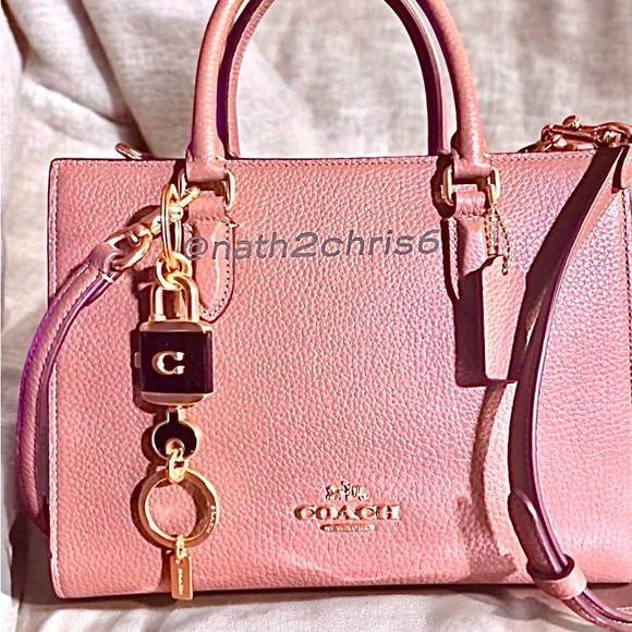 Coach Lock & Key Bag Charm/Key Ring Set NWT - Picture 9 of 10